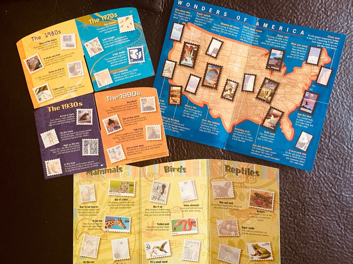 Chick-Fil-A kids' meal stamp game samples